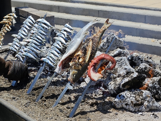 Hier wird gegrillt...