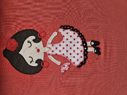 Señorita en rojo