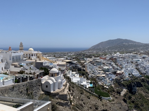 Santorini - Blick vom Rand der Caldera