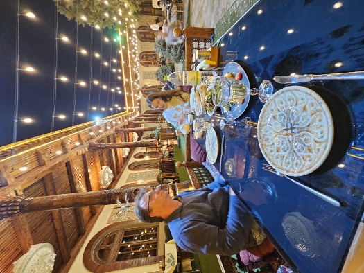 Abendessen in Samarkand - sehr orientalisch