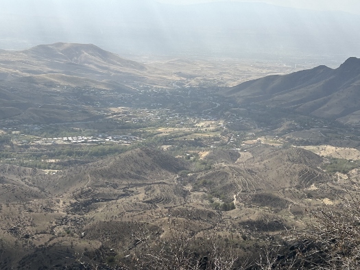 Hissargebirge - Blick in die Hochebene von Shahrisabz