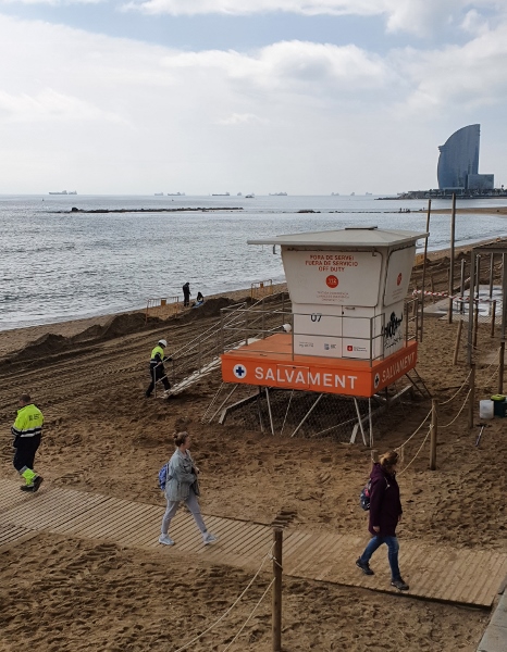 Der Strand von Barcelona