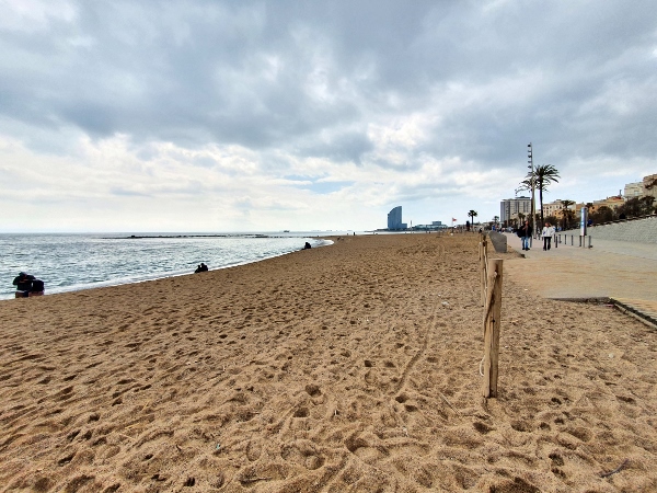 Der Strand von Barcelona