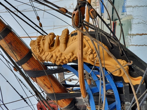 Barcelona im Oktober - Segelschiff "Götheborg"