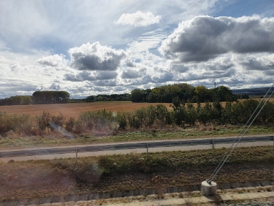 Herbstwetter auf der Rückfahrt von Berlin
